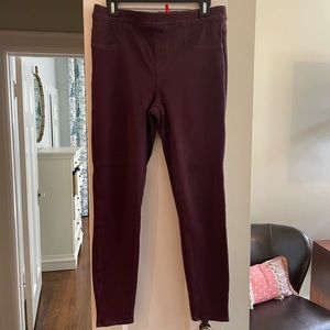 Spanx brand size large (L) jeggings in color plume/ dark purple